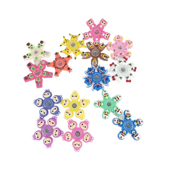 Wholesale Random Creative Fingertip Spinner Cartoon New Rotating Children' s Adult Decompression Toy Silent Cool Spinner