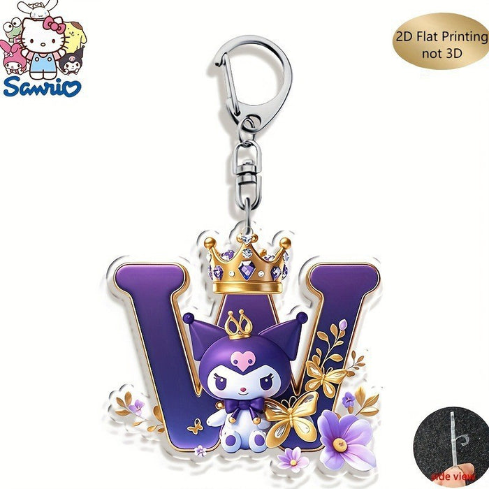 Wholesale Acrylic 26 Letter Alphabet Keychain Set Cute Cartoon Design MOQ≥2