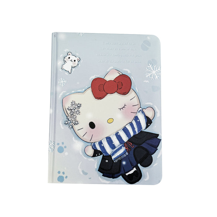 Wholesale 5pcs Snowflake Cat Color Page Notebook Department Thickened Notepad Student Cute Cartoon Journal