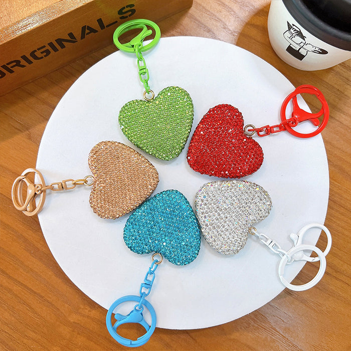 Wholesale Rhinestone Love Zinc Alloy Keychain JDC-KC-YanG071