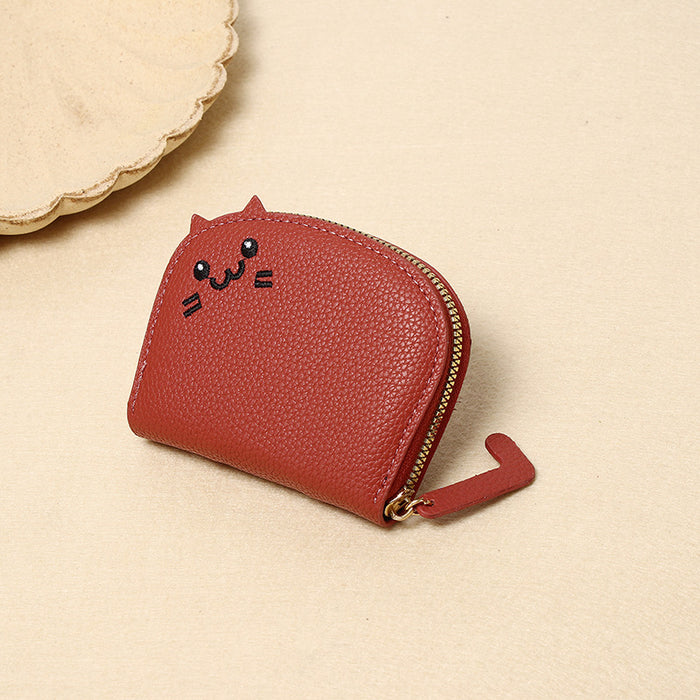 Wholesale Cat Card Bag Women's Small and Cute Multi-card Card Bag Advanced Cartoon Coin Purse