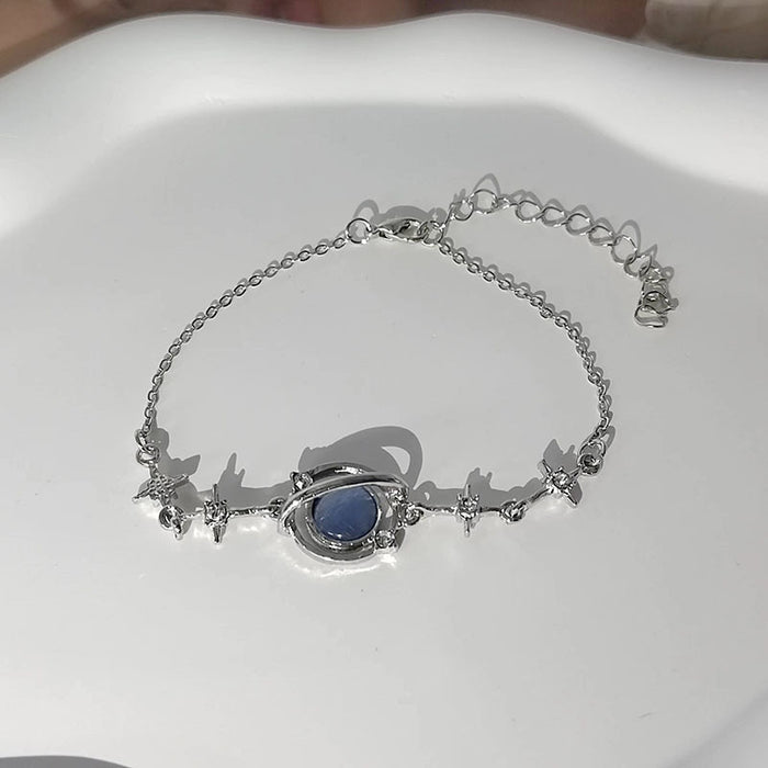 Wholesale Blue Planet bracelet ins niche design luxury new jewelry women