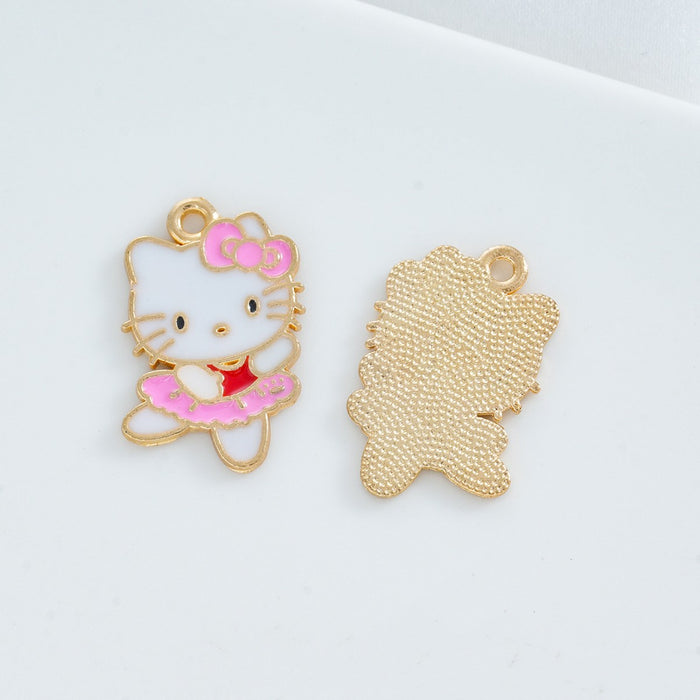Wholesale 10 pcs Cartoon-style enamel alloy DIY charms