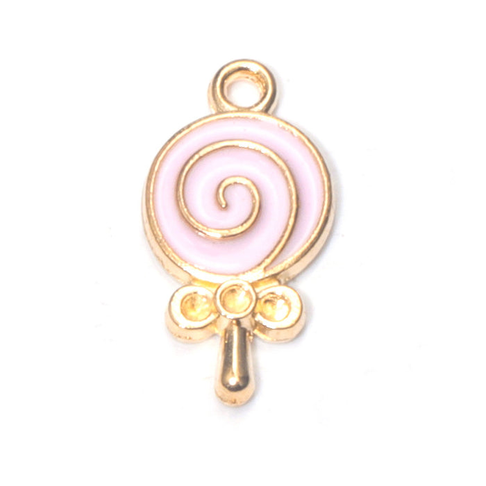 Wholesale Chic Pink Alloy Oil Drip DIY Jewelry Charms Crown Theme for Bracelet Necklace Bag Decoration