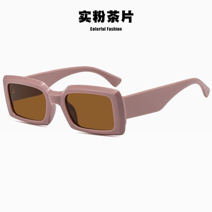 Wholesale avocado green Sunglasses Personalized Hip Hop Sunglasses Trendy Square
