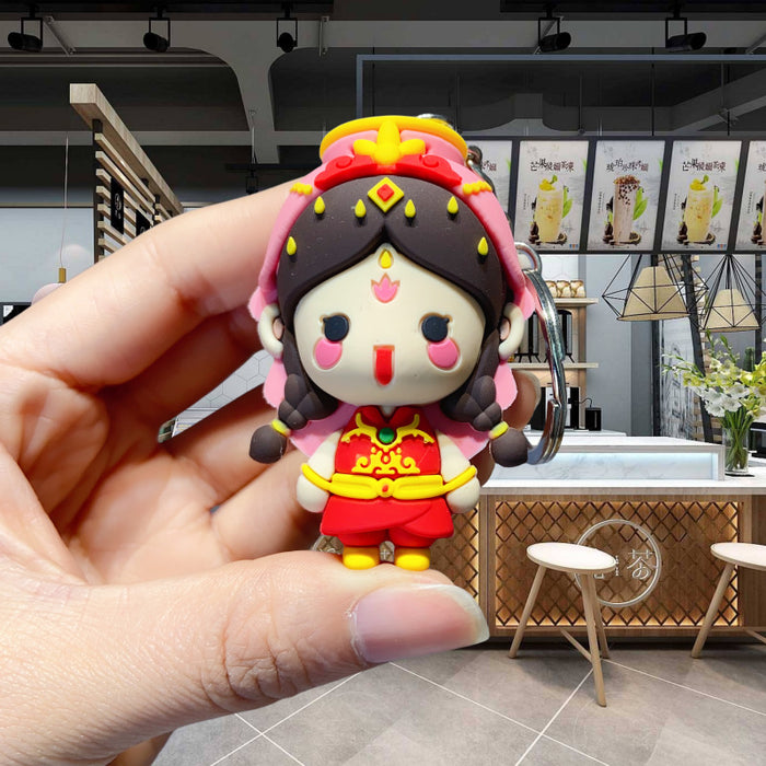 Wholesale PVC Cartoon Doll Keychain JDC-KC-YiD030