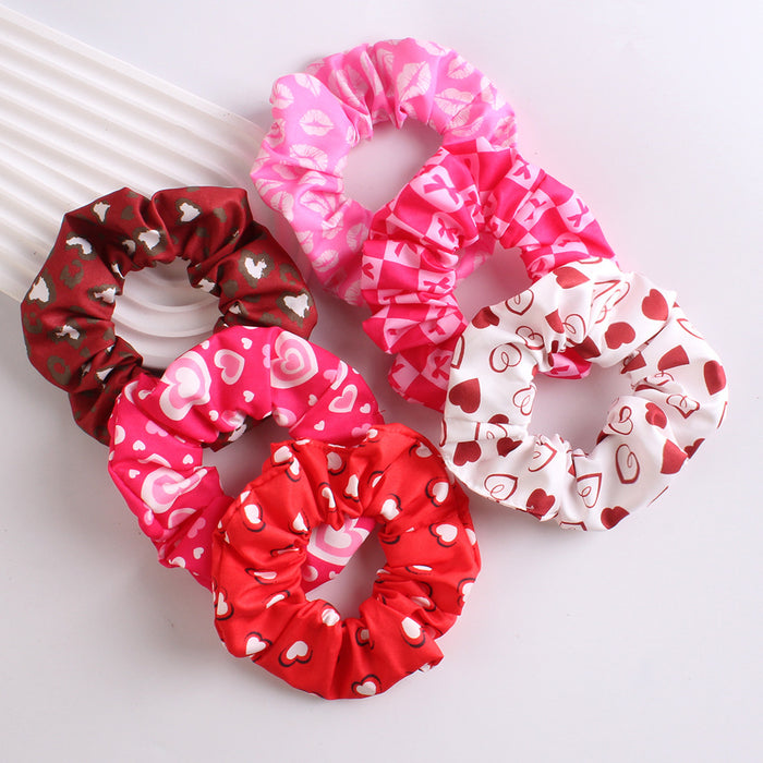 Wholesale large intestine hair ring  large intestine ring red love combination rope