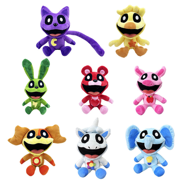 Wholesale Horror smile animal series doll pink pig plush toy