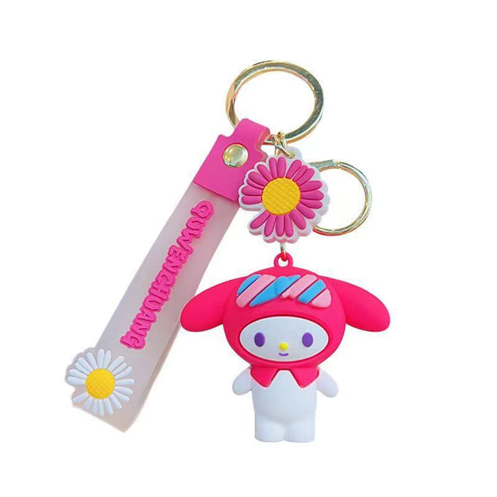 Wholesale Cartoon Doll Silicone Keychain JDC-KC-HongSheng001