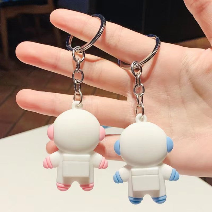 Wholesale Keychain PVC Soft Rubber Astronaut Stereo Pendant