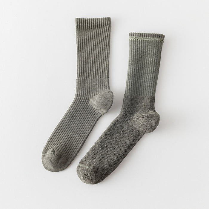 Wholesale Sports socks, basketball socks, mid tube socks, cotton socks, men's socks, solid color looped socks, comfortable socks, long tube socks