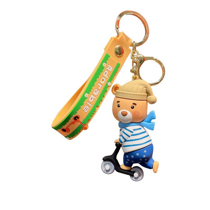 Wholesale Cute Cartoon Riding a Little Donkey Keychain JDC-KC-YunZ004