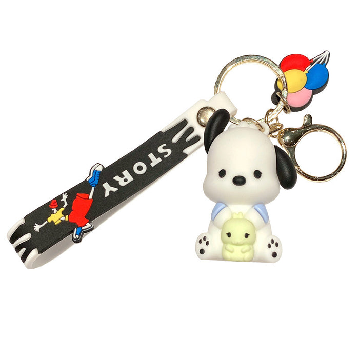 Wholesale Cartoon Silicone Doll Keychain JDC-KC-MingT043