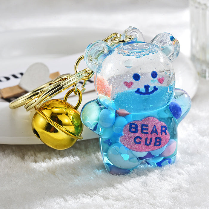 Wholesale Acrylic Color Beads Star Lollipop Keychain JDC-KC-ShuangD003