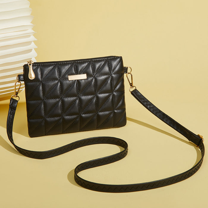 Wholesale White Urban Simplicity Embroidered Crossbody Bag For Women Fashion Accessory Gift