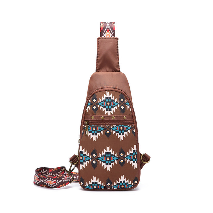 Wholesale Aztec Bohemian chest bag crossbody shoulder bag women' s bag