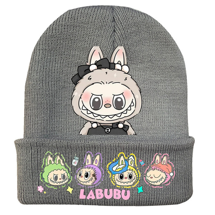 Wholesale   knitted hat autumn and winter new wool hat adult outdoor warm hat cross-border cartoon cold hat