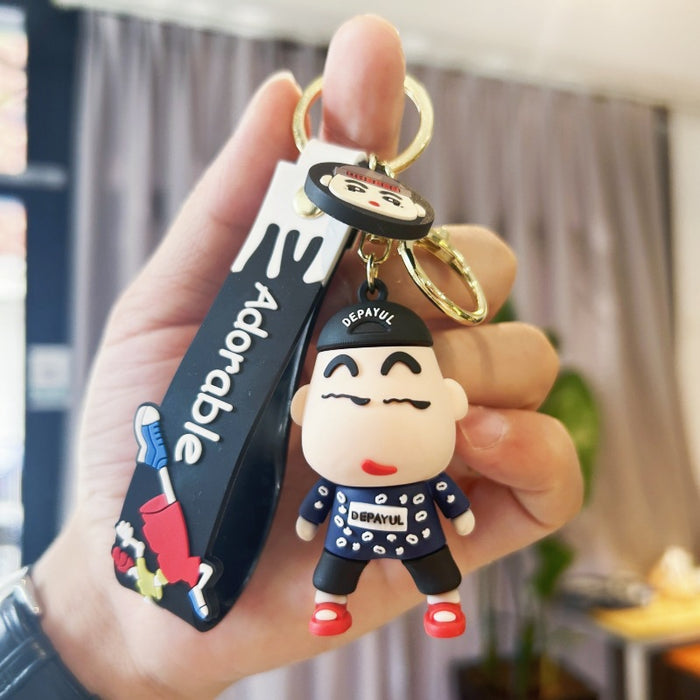 Wholesale PVC Cartoon Doll Keychain JDC-KC-WuYi077