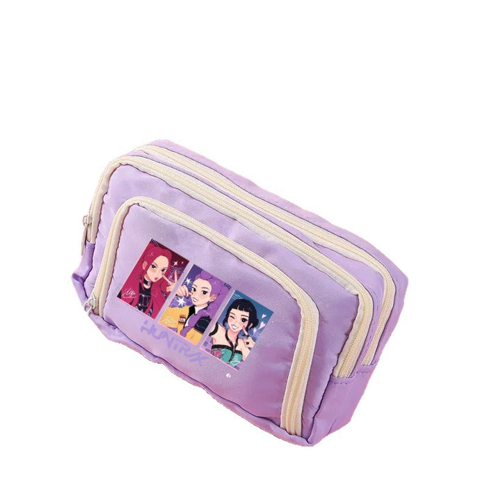 Wholesale KPOP Cute cartoon character candy-colored pencil bags for primary and secondary school students
