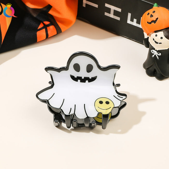 Wholesale Halloween Ghost Expression Pvc Hairpin JDC-HC-Yiyue002