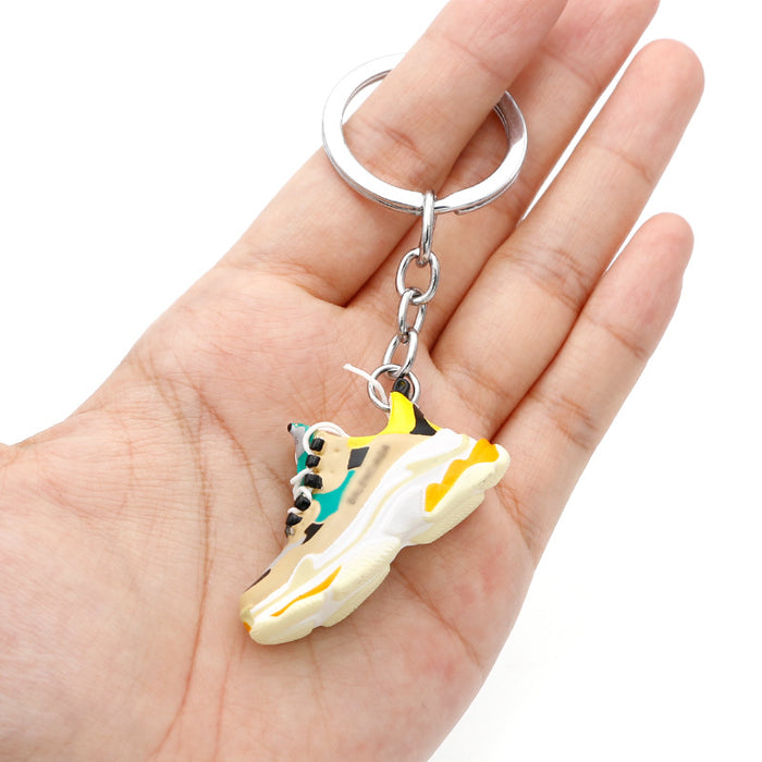 Wholesale PVC Basketball Shoe Model Keychain JDC-KC-QLPing012