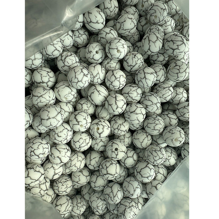 Wholesale 50pcs Leopard Print Series Silicone Balls JDC-BDS-HongZhou013