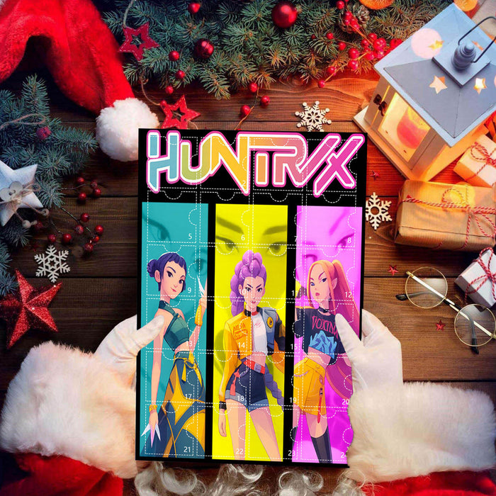 Wholesale KPOP Christmas Countdown Calendar Blind Box Flat Acrylic Keychain Ornament