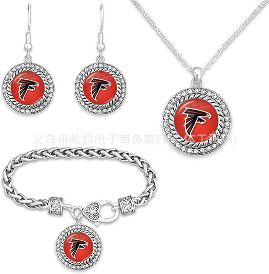Wholesale Rugby Bracelet Necklace Earring Set