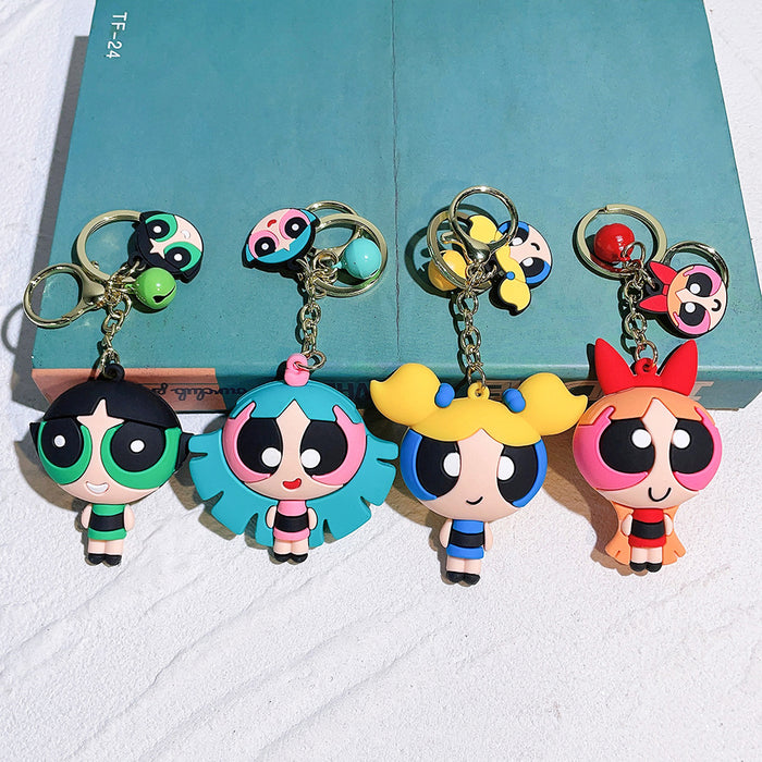 Wholesale Cartoon Silicone Doll Keychain JDC-KC-QiChao039