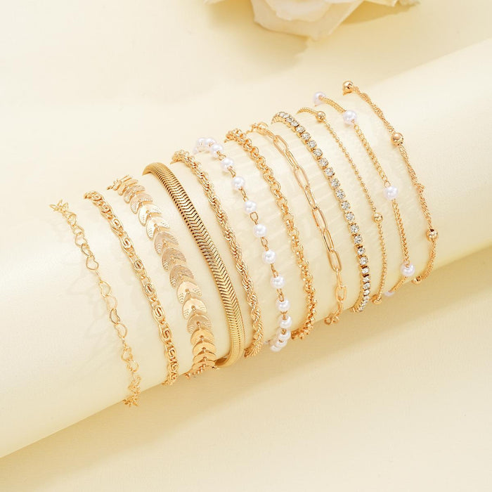 Wholesale Beaded Chain Twisted Bracelet