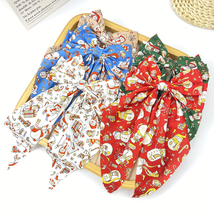 Wholesale Christmas bow ribbon headband Hair Clips