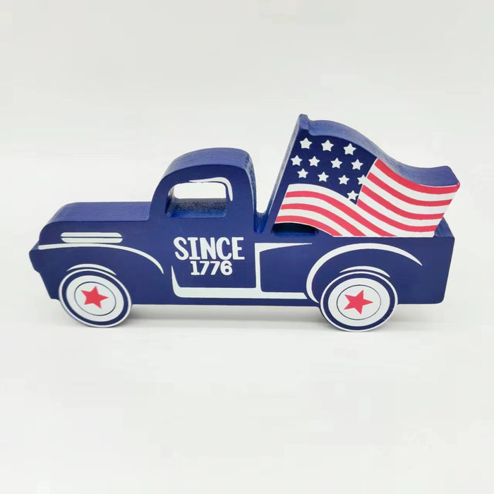 Wholesale Ornament, wooden crafts, National Day flag, festive atmosphere, decoration props, wholesale in stock