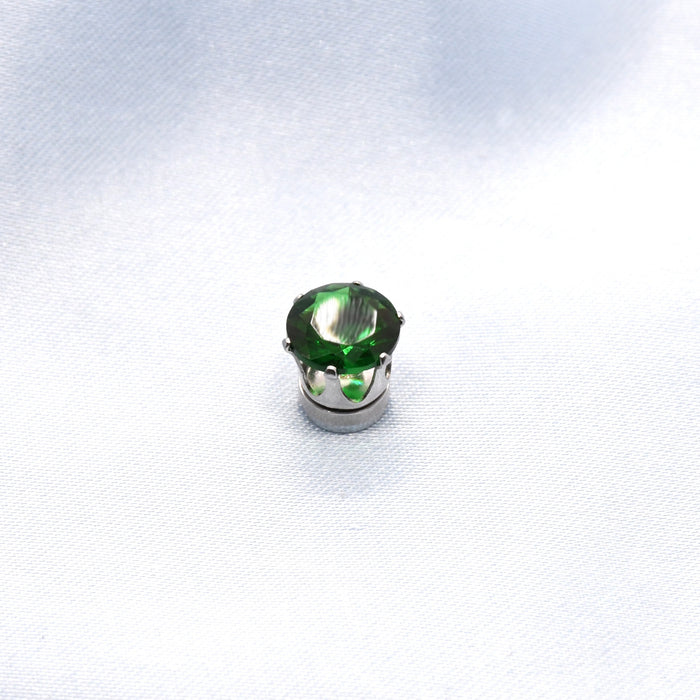 Wholesale Simple Mini Colorful Zircon Stainless Steel Ear Clip JDC-ES-ShuangN001