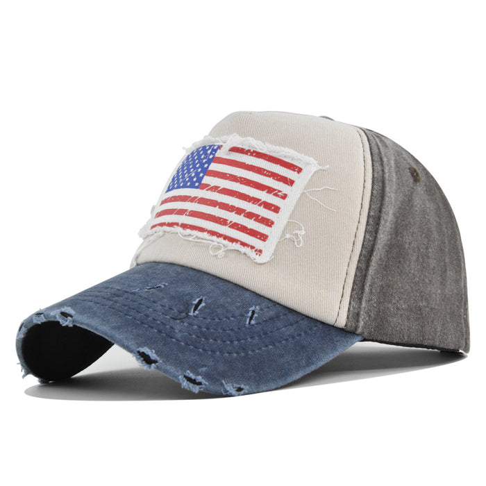 Wholesale Cotton Vintage Patch Flag Baseball Cap JDC-FH-DeX016