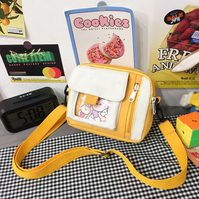 Wholesale Customized new canvas bag, crossbody bag, artistic versatile, cute shoulder bag