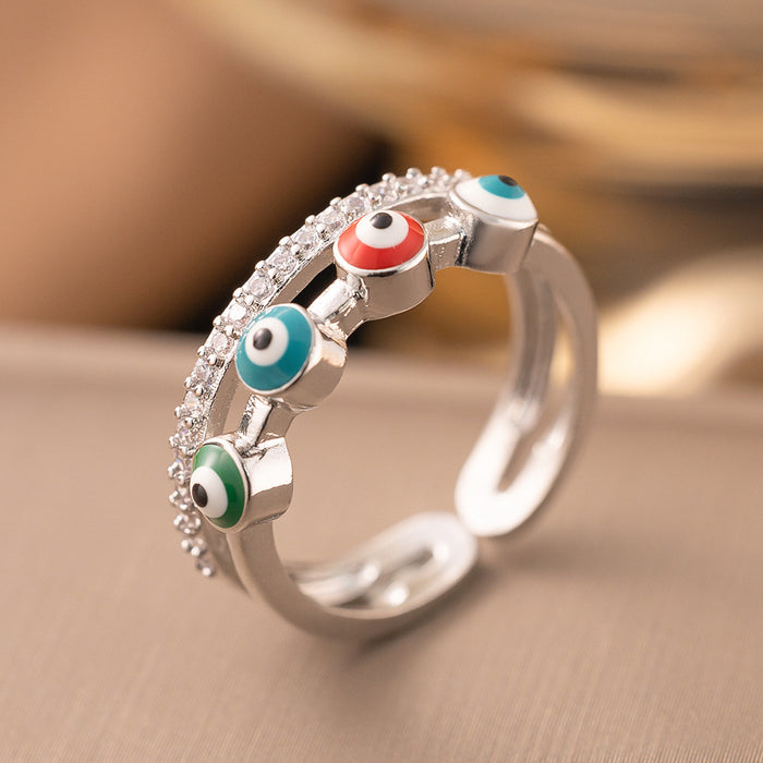 Wholesale Letter Rivet Zircon Ring