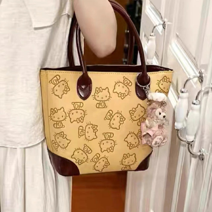 Wholesale Cartoon Cute PU Stitching Handbag JDC-HB-DRS007