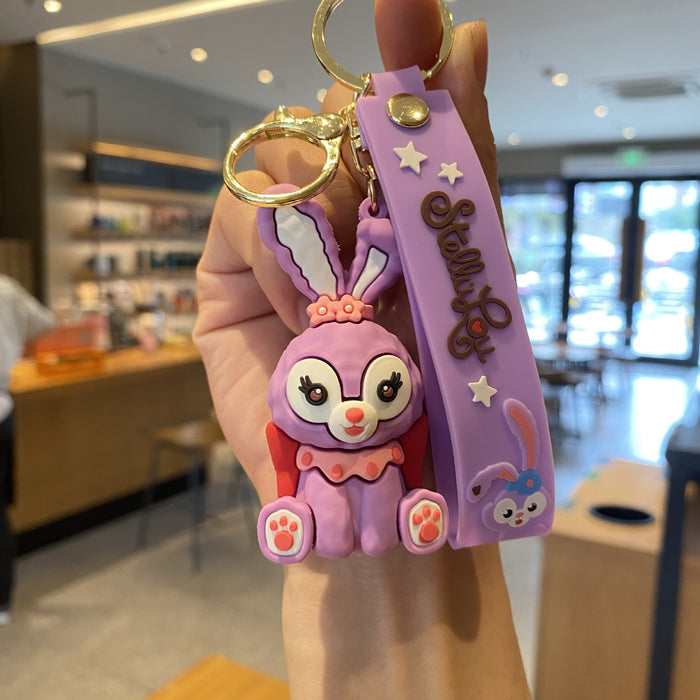 Wholesale Silicone Cartoon Doll Keychain JDC-KC-MingT213