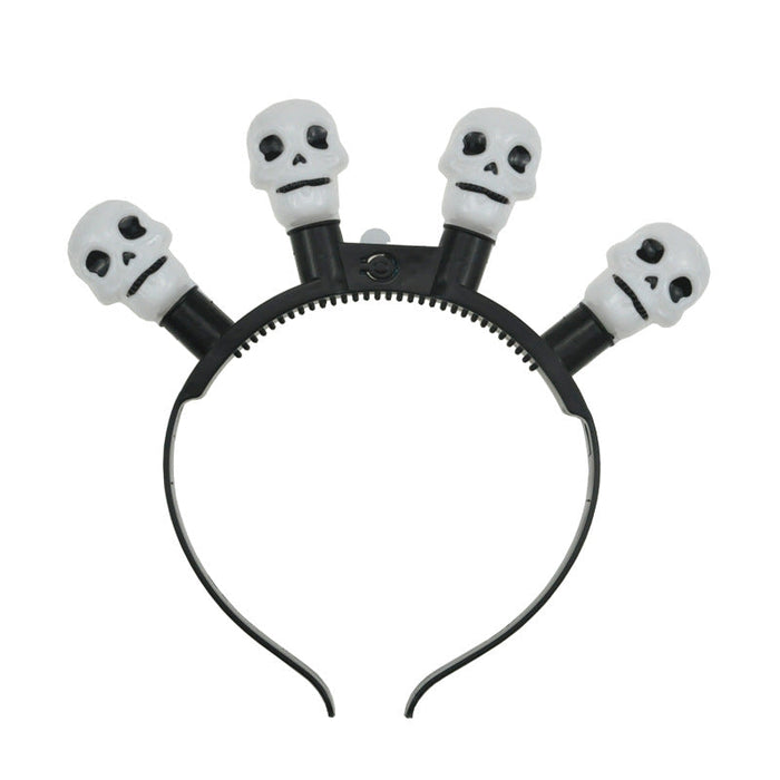 Wholesale Halloween Pumpkin Ghost Face PS Glow Hair Band JDC-HD-ChuanS001