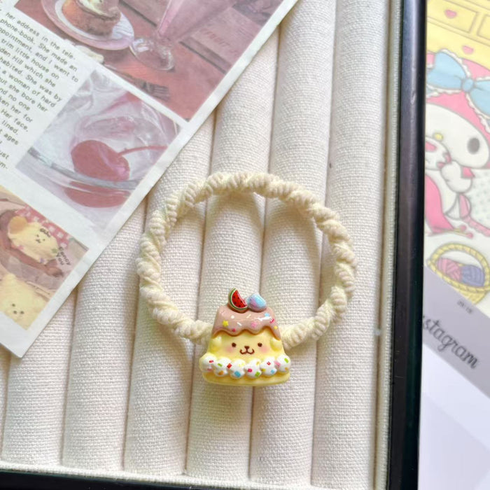 Wholesale Pudding Hair Band Cartoon Student High Elastic Rubber Band Headband