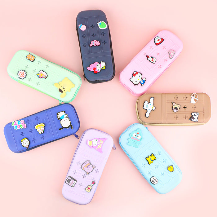 Wholesale Cute Cartoon Silicone Pencil Case DIY Creative Students Stationery Organizer Bag MOQ≥10