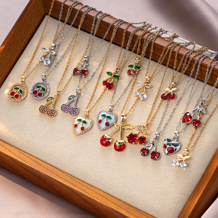 Wholesale Necklace, niche design, minimalist titanium steel lock chain