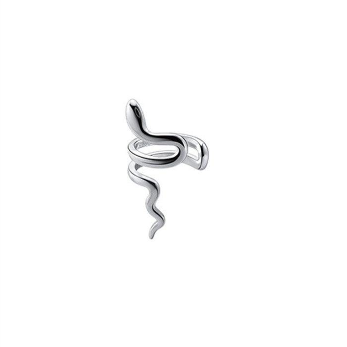 Wholesale Ear clip without ear hole, street style personalized creativity, smooth lines wrapped around small snake ear bone clip, ear hook