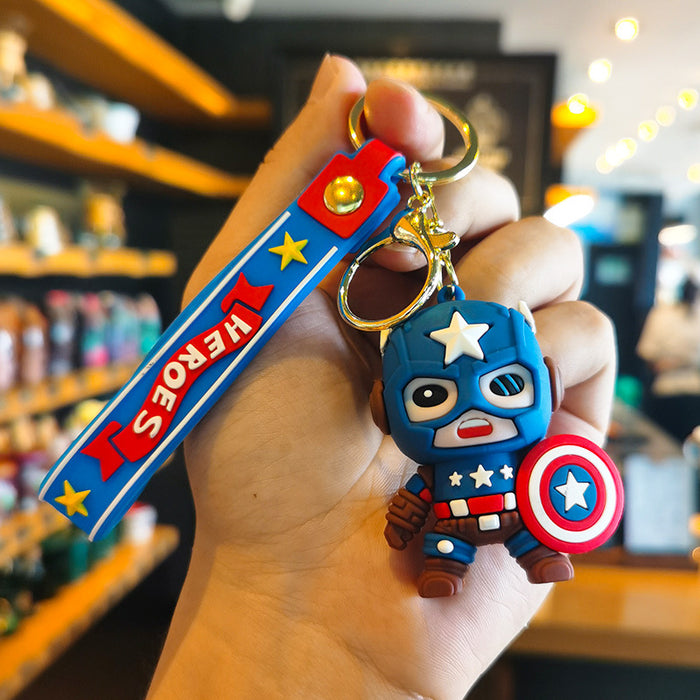 Wholesale Rubber Cartoon Doll Keychain JDC-KC-Tingm194