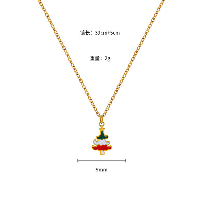 Wholesale Christmas new all-match atmosphere necklace