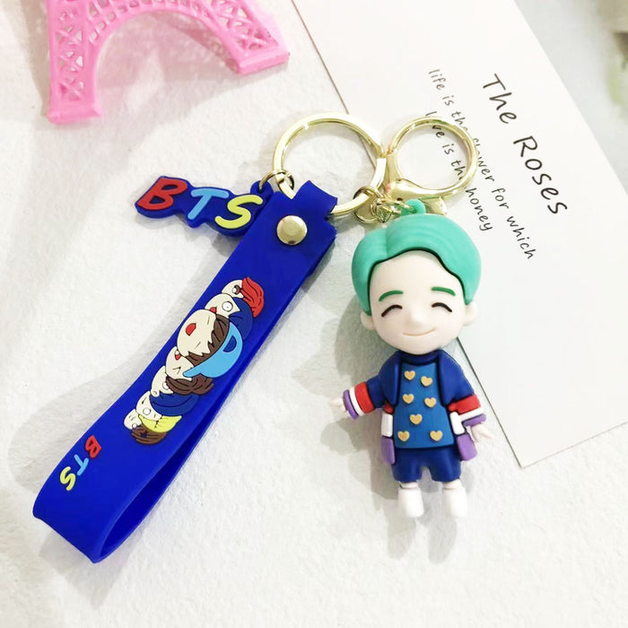 Wholesale Cartoon Soft Plastic Doll Keychain JDC-KC-LiangQ008