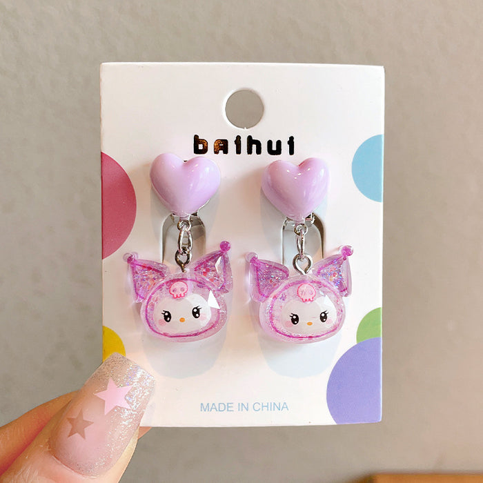 Wholesale Children' s Sweet Princess Jewelry Earrings