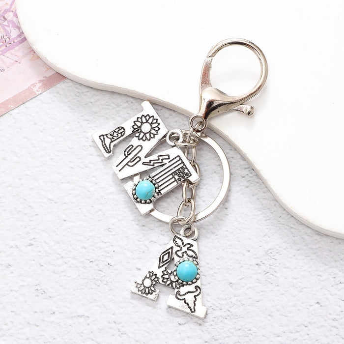 Wholesale Alloy Letter Keychain JDC-KC-YiTian008