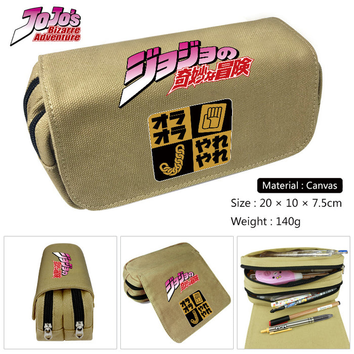 Wholesale Anime Cartoon Canvas Pencil Case Stylish Student Stationery Pouch