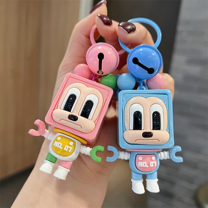 Wholesale Cute PVC blocky keychains for men and women